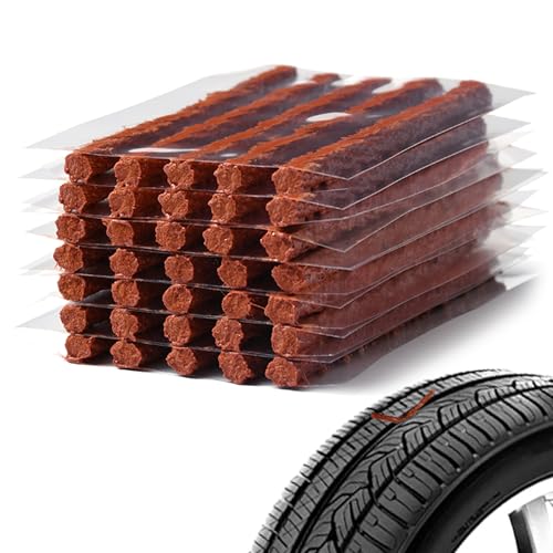 35 Pièces Meche Pneu Crevaison, Kit Reparation Pneu Voiture, Kit Crevaison Voiture, Réparation Rapide Des Pneus pour Voiture, Camionnette, Moto