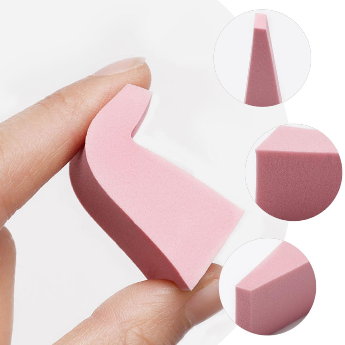 Beaupretty 3 Gradient Sponge Nail Art Tools of Gradient Sponges for Manicure Makeup Nail Art Design Portable Washable Skin Friendly Material for Easy Use