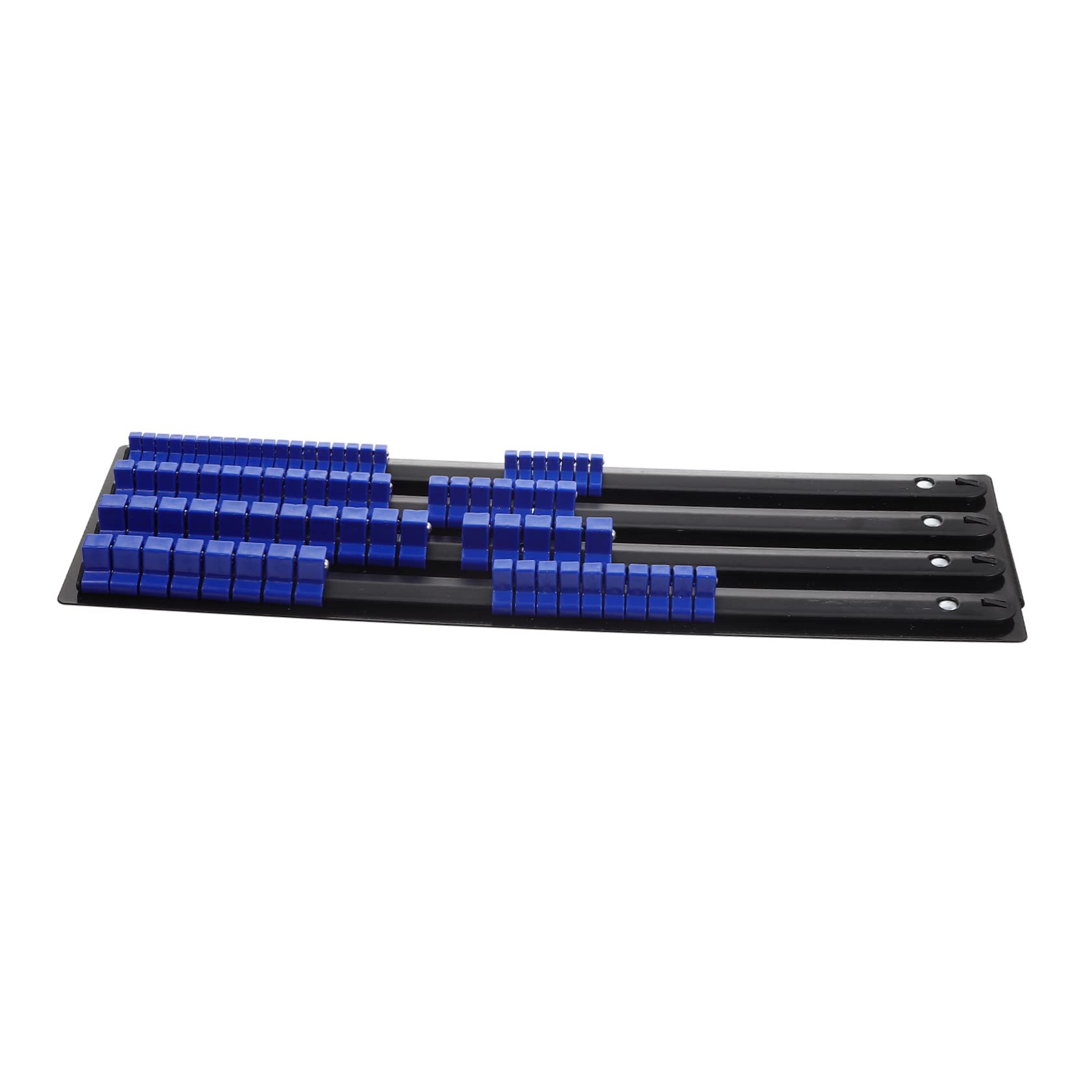 LIFKOME Organizador de Cocina para Caja de Herramientas Soporte de Manguitos de Hierro y Abs, Compatible Llaves 1/2 3/8 y 1/4, Diseño Flexible y Compacto
