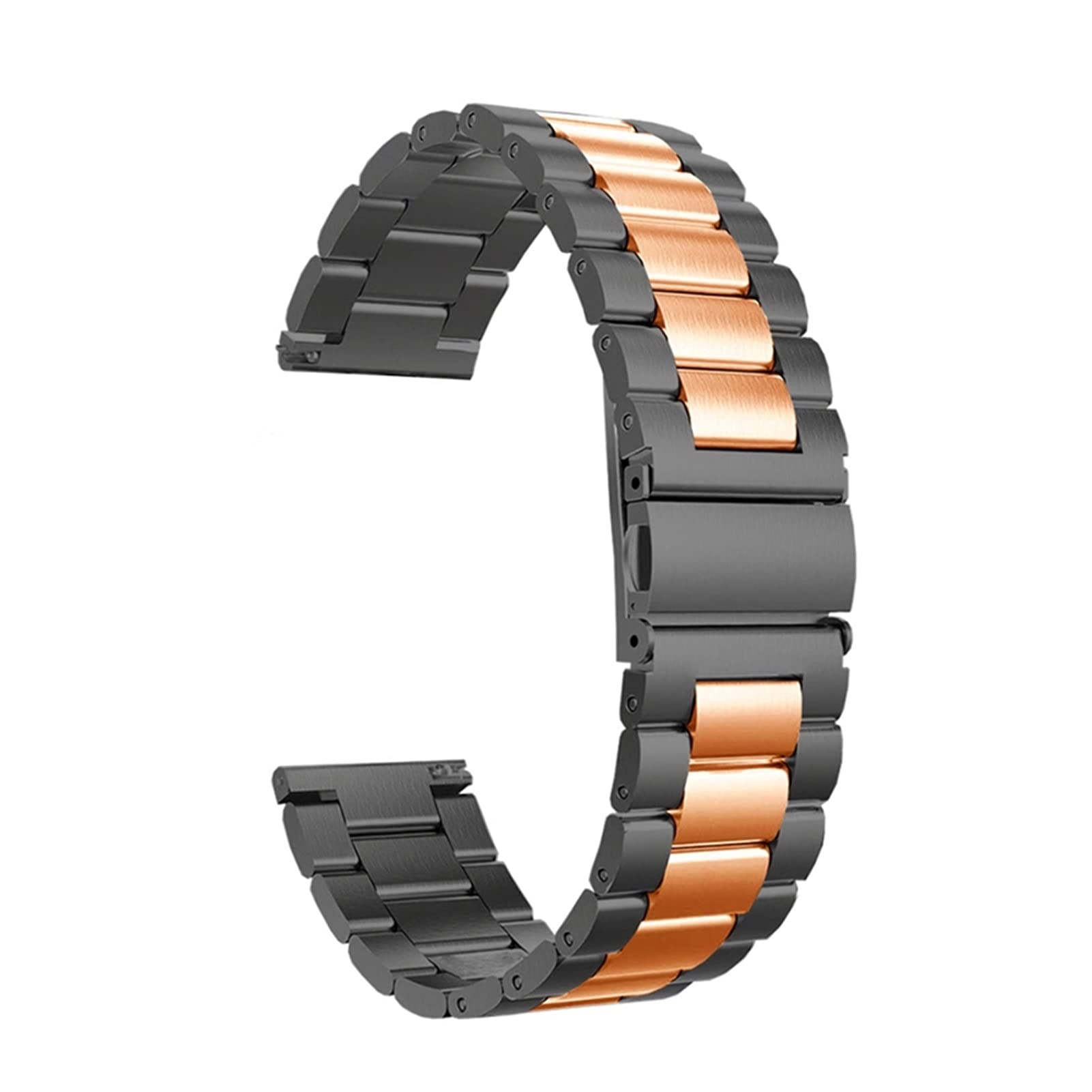 Bracelet en métal Massif pour la Montre à libération Rapide Remplacement de Sangle en Acier Inoxydable 22 mm