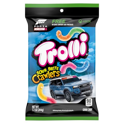 Trolli Sour Brite Crawlers Candy, Cherry-Lemon,...