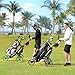 Tedycatt 3 Wheel Golf Push Cart: Lightweight Golf Walking Cart, Compact Folding Golf Trolley, with Phone Holder, Foot Brake, Cup, Umbrella Holder, Cooler, Gray
