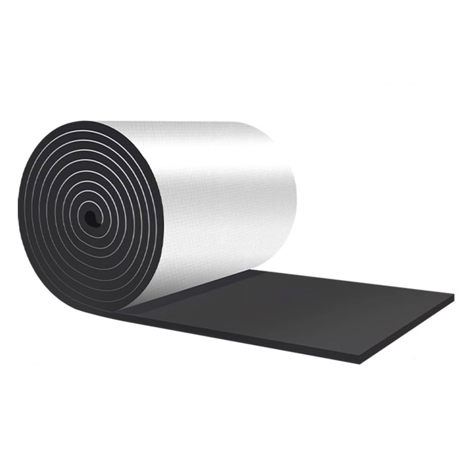 Stuoia Cotone Isolante Autoadesivo,Gomma-plastica in Cotone Isolante Acustico for Auto,Pannello Riflettente Termosifoni,Rotolo di Foglio Isolante,Isolamento Termosifoni(5MM(THk),1 * 5M(5m²))