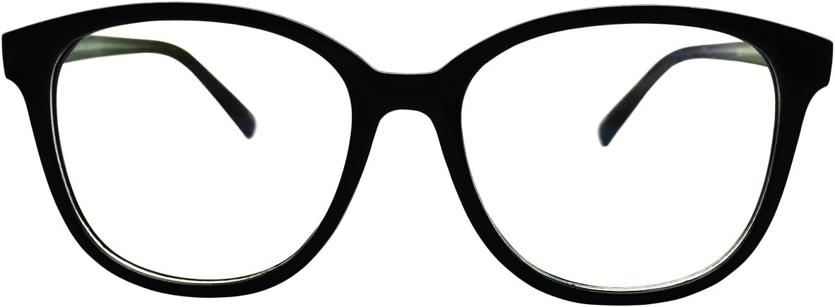 Mens Womens Oversize Readers +5.00 Black 1.56 High Index Lenses Reading Glasses Eyewear