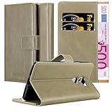 Cadorabo Hülle kompatibel mit Huawei Mate S aus Premium Kunst Leder Flip Klappbare Stoßfeste Magnetische [Standfunktion] [Kartenfächern] Cover Hülle für Huawei Mate S Tasche in Braun