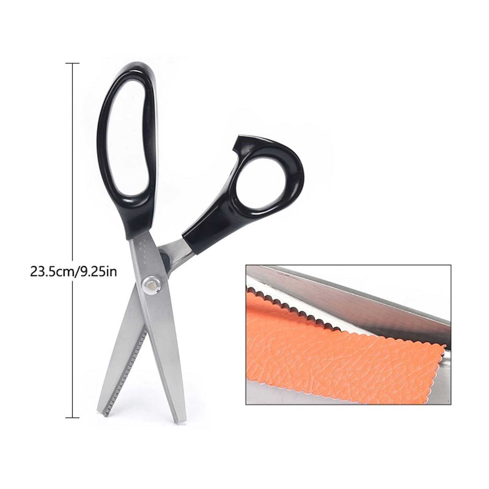 Tijeras de Acero para el hogar, Mango cómodo, artesanías Profesionales, Corte en Zig Zag, Tijeras para Coser Tela