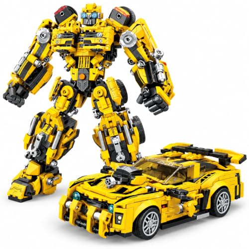 Image of INSAIN Transforming Robot & Car Building Blocks Construction Set for Kids