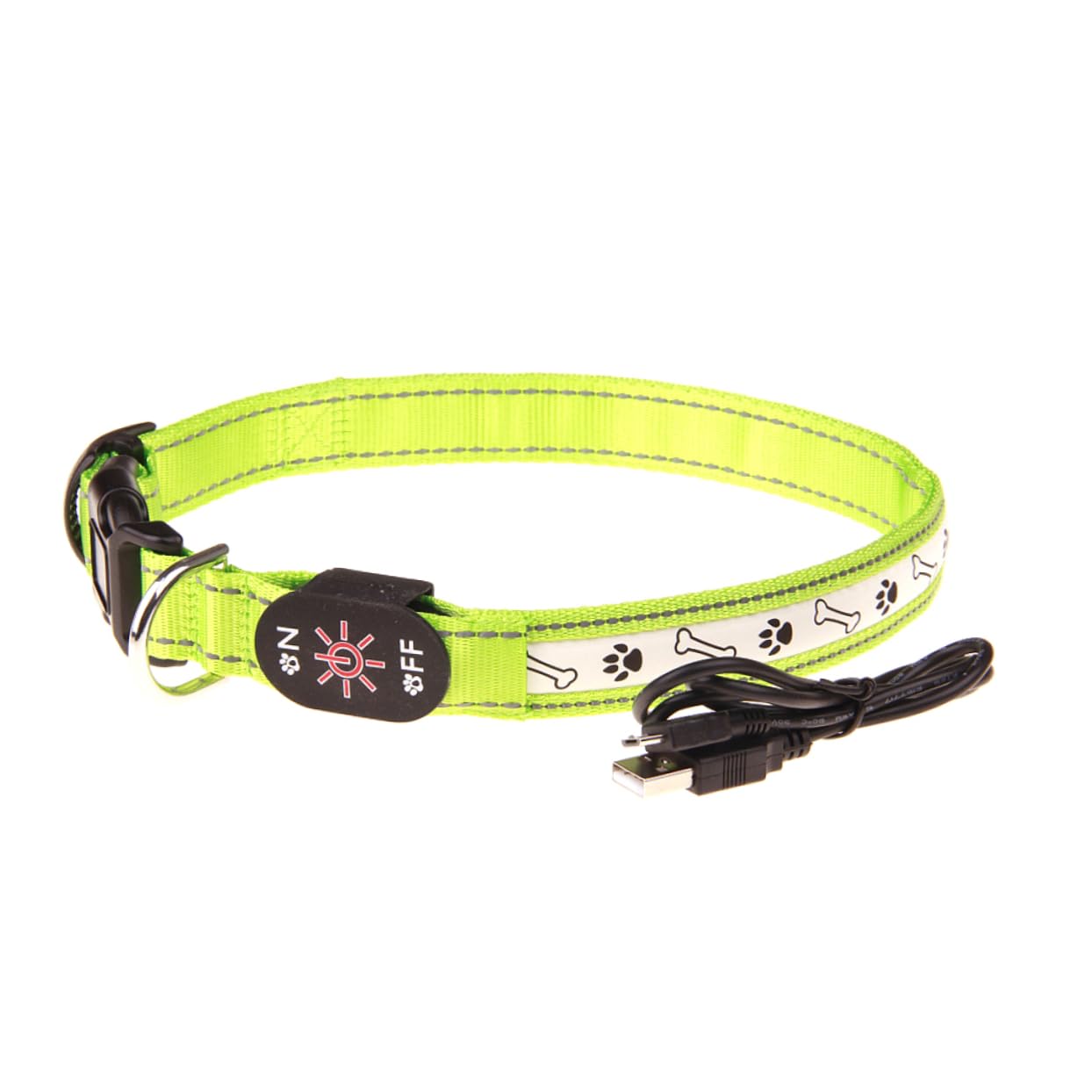 Toddmomy 2 Pièces LED Collier Pour Animaux De Compagnie Clignotant Collier Pour Animaux De Compagnie Éclairé De Circulaire Éclairé Pour