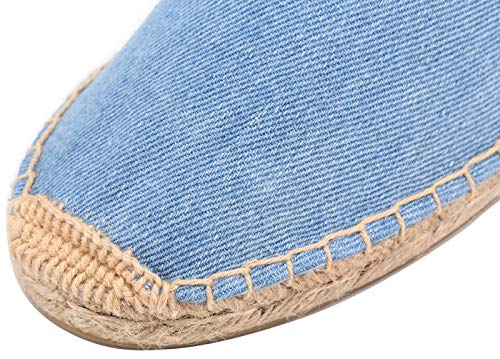 Image of Women's Simple Mule Breathable Flat Espadrilles Shoes, Pure Color Mules