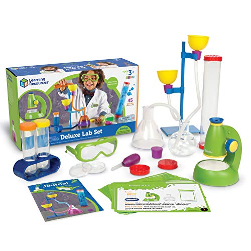 Learning Resources Primary Science Deluxe Lab Set - 45 Pieces, Ages 3+, Preschool Science Kit Toys, STEM Toys, Experiments for Kids by Learning Resources - Used condition - US$24.41