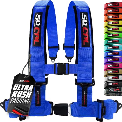 1pc 4 Point Harness for Bucket Seat, Push Release, 10 Color Options, Racing Harness, Race Car, Off Road, UTV, RZR [6042]