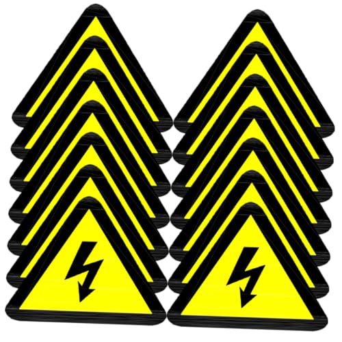 Autocollants avertissement haute tension IMIKEYA lot de 25 étiquettes de sécurité électriques