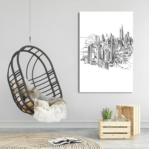 LUHSICEポスター アート ニューヨーク アート絵画 風景画 インテリア 壁掛け 壁飾り [3]