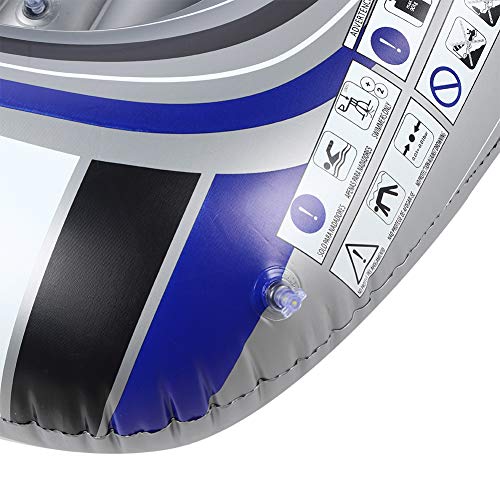 Wear Resistant Inflatable Raft, Outdoor 90KG Loading PVC Inflatable Boat, 180x110cm for Fishing Sailing