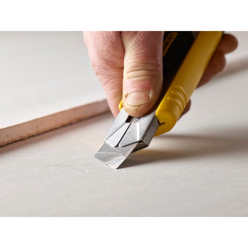 Stanley 3-11-725 Lot De 20 Lames De Cutter 25 Mm - Gamme FatMax - Traitement Pas Induction Pour Plus De Résistance - Lame À 7 Éléments Sécables - Qualité Professionnelle