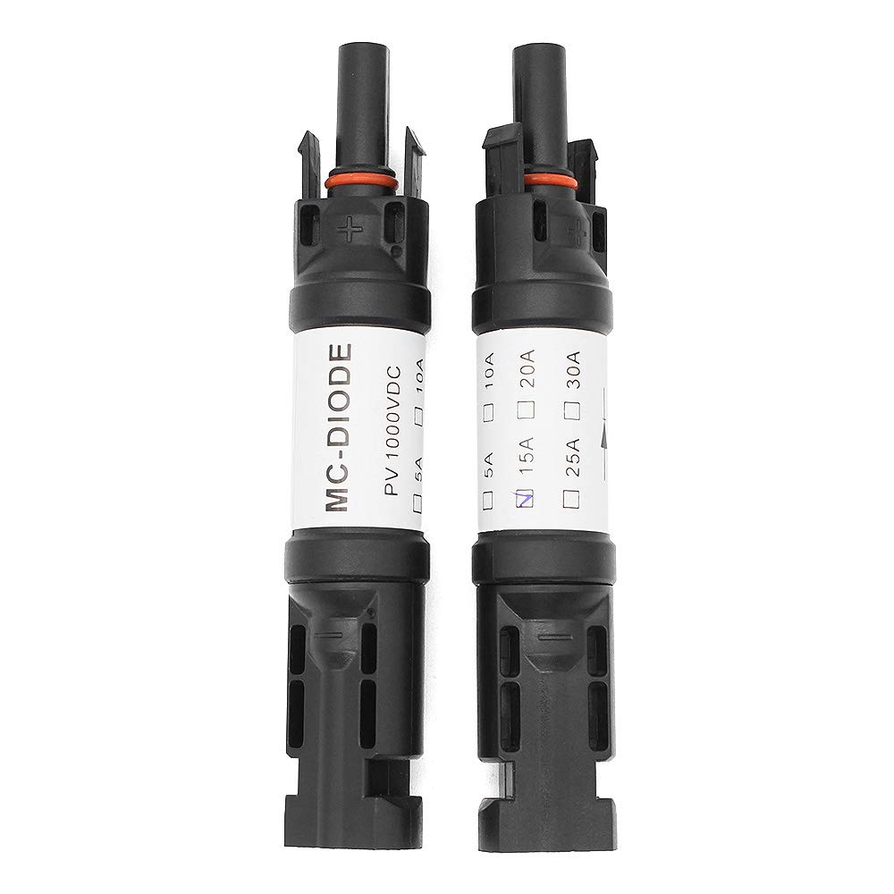 Bemodst M-C-4 in-line Diode Connector, 10A/15A/20A DC1000V Male