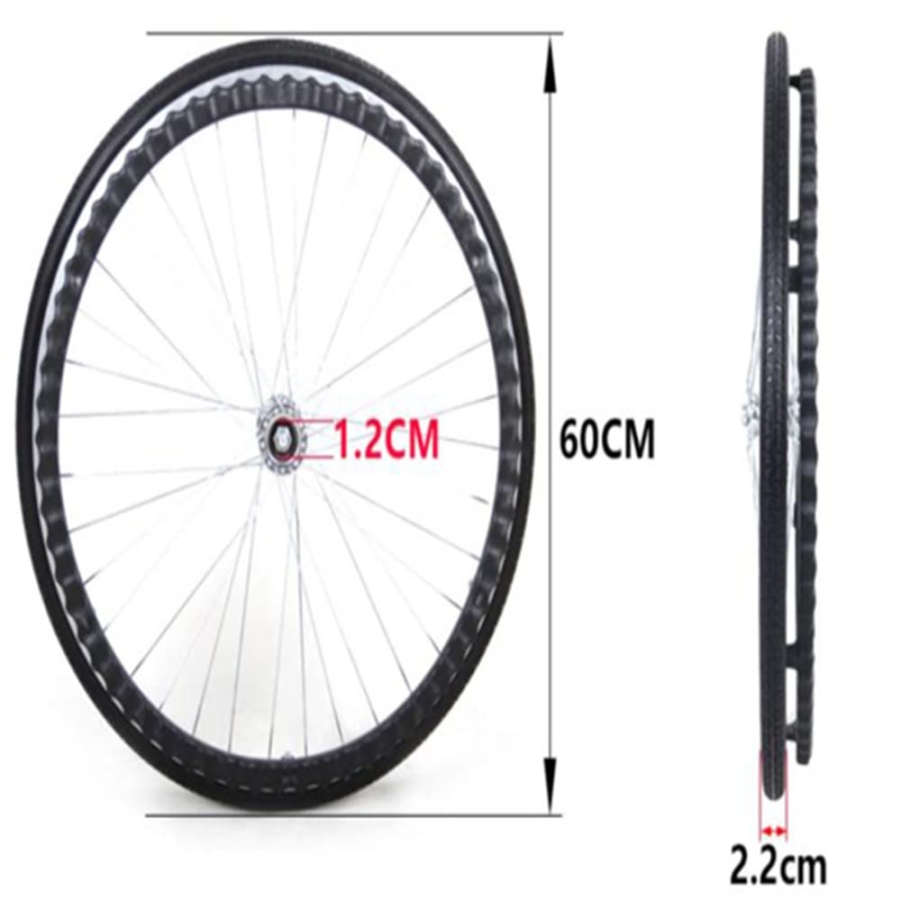 22 Pulgadas Rueda Trasera Repuesto para Silla De Ruedas 20 Pulgadas 24 Pulgadas, Accesorios para Ruedas Traseras Manuales para Sillas De Ruedas, 2 Piezas (Size : 20-inch/50cm)