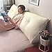 HJUYV-ERT Cuscino per testiera 100% Cotone, Cuscino Triangolare da Lettura Cuscino Triangolare a Cuneo per Letto Matrimoniale Cuscino Lombare per Divano Letto a castello-180x20x50cm-Grigio Scuro