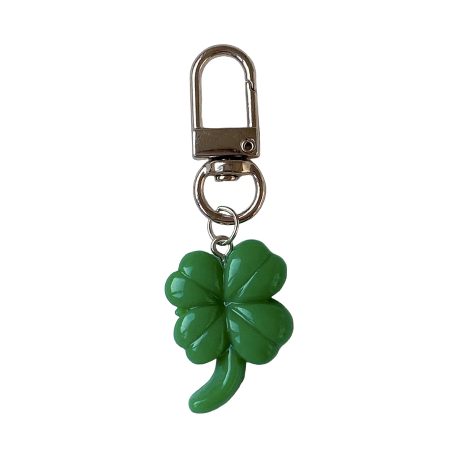 NEWFT Green Four Grass Pendant Sweet Phone Chain Strap Hangings Decoration Keychain Lanyard Small for Women Girls