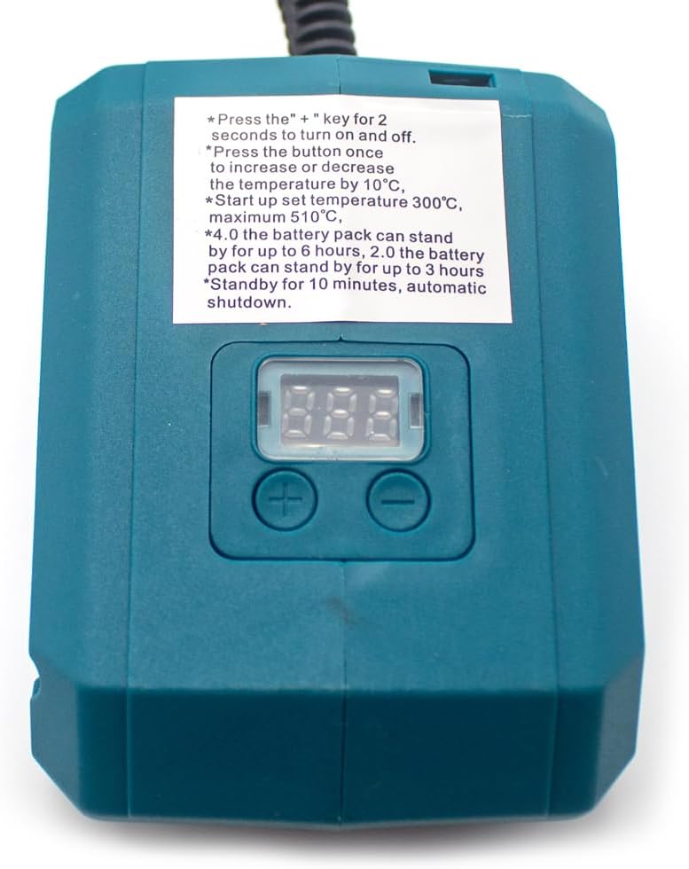 60W Electric Soldering Iron for 18-21V Battery Welding Tool with Stand 936 Tip 500℃ Temperature Fast Heating