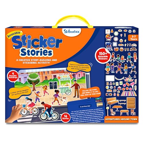 Image of Skillmatics Activity Kit - Creative Storytelling & Skill Building with 150+ Reusable Stickers, Educational, Mess-Free Fun, Preschool & Kindergarten Toy, Gifts for Kids Ages 3, 4, 5, 6, 7