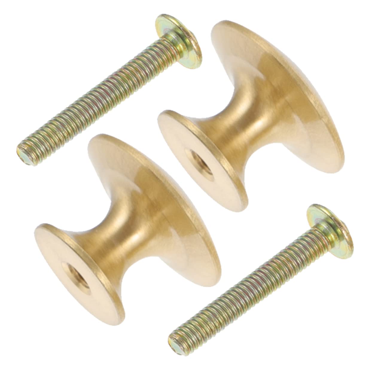 Hemobllo 5 Set Pomelli Circolari Per Mobili in Rame Pomelli Per Porte Di Armadietti Maniglie Lisce Vintage Da Usare 2 Pezzi*5