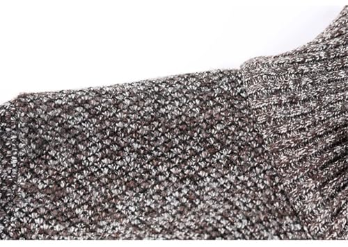 Men's Casual Cotton Slim Fit Stand Collar Zipper Cardigan Warm Sweater4