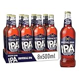 Greene King Imperial IPA Beer 8 x 500ml Bottles – Strong Traditional English Ale with Rich Malt, Bold Hoppy Bitterness and Full Flavour, Premium British IPA Beer 6% ABV