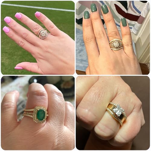 Newshe Jewellery AAAAA Cubic Zirconia Curved Wedding Bands for Women Ring Enhancer Guard for Engagement Rings 925 Sterling Silver Size 4-132