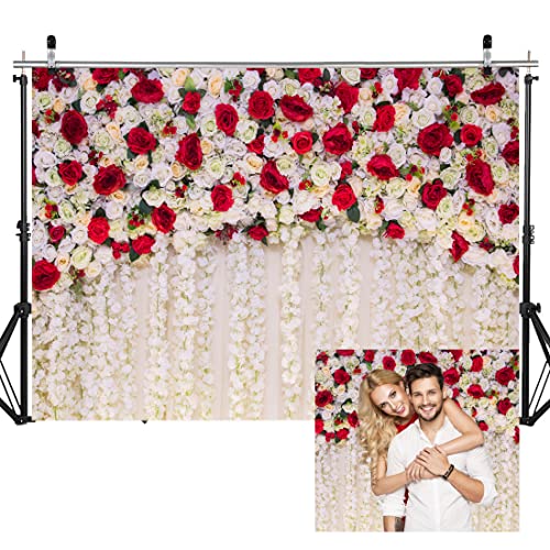 Fondo Fotográfico Pared Rosas Rojas 2.1x1.5 m miniatura 1