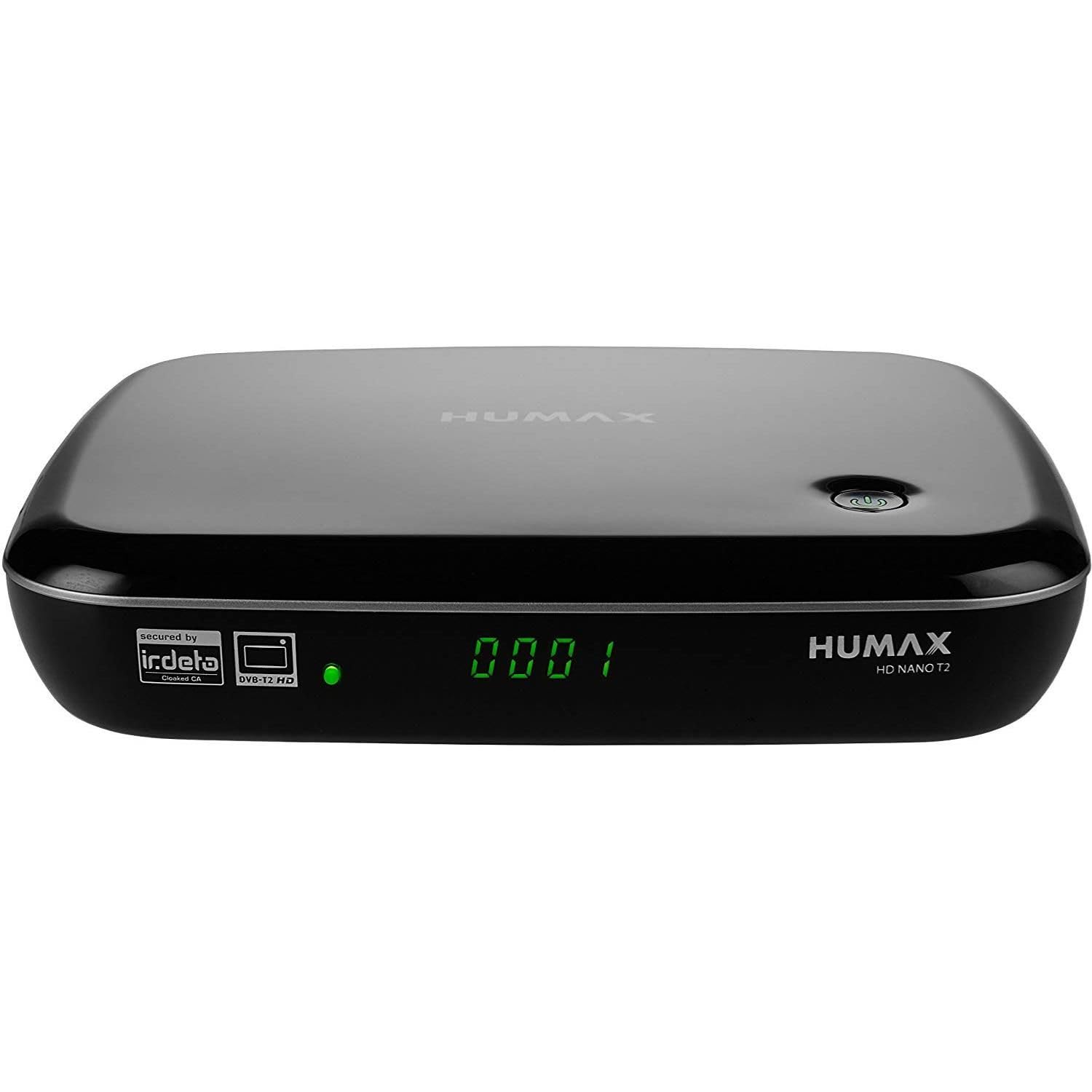Humax Digital HD NANO T2 HD-Receiver (DVB-T2/T, HbbTV, PVR-Ready, freenet TV, HDMI, USB) Schwarz