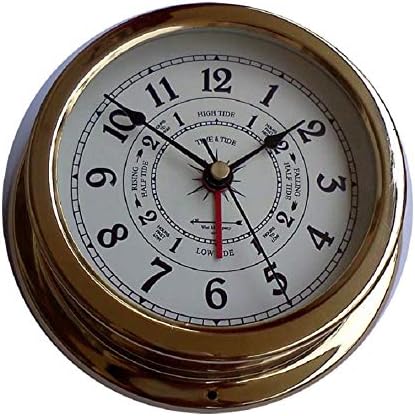 Reloj de marea de latón elevado de 5 38"
