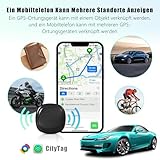 GPS Tracker Auto Ohne ABO für iOS & Android, Magnet Trackers für Fahrzeuge Motorrad Kfz, Smart Bluetooth Air Tags für Gepäck Koffer