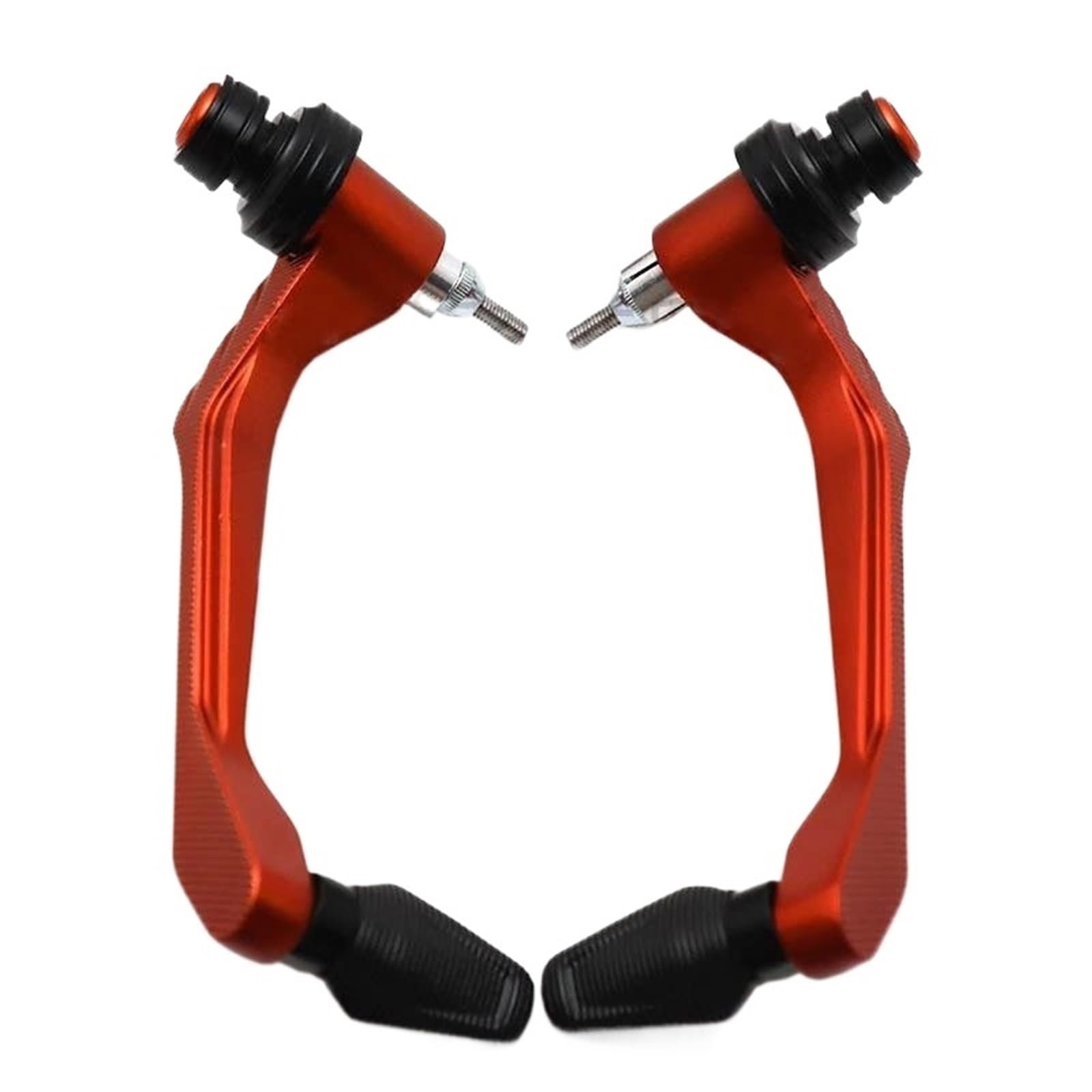 Hjtedhe Orange Aluminum Alloy Motorcycle Hand Guard Universal 17-22Mm Brake Clutch Lever Guard For Z650 Z250 Motorcycle Handlebar Lever Guards(Orange)