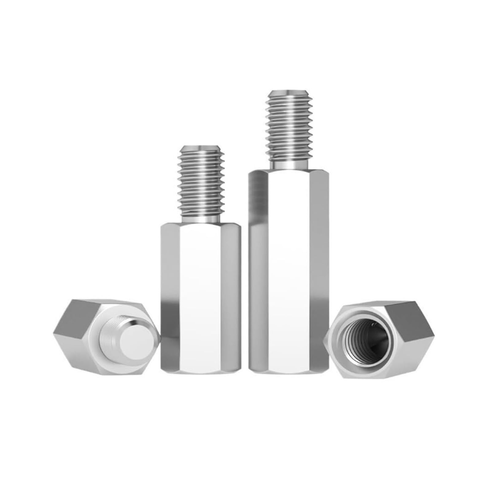 Abstandshalter und Säulen, Edelstahl-Sechskant-Abstandshalterschraube, männlich zu weiblich, M3, 20 Stück, verschiedene Größen(50mm,M3x L plus4 (20pcs))