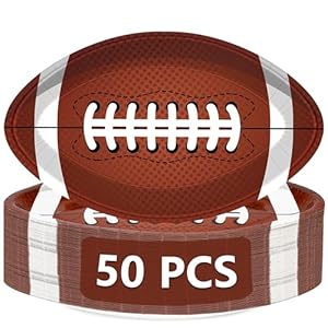 QZYL 50 PCS Football Plates, Footba...