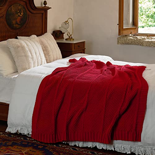 Amelie-Home-Chenille-Christmas-Throw-Blanket-for-Couch-Chunky-Knit-Blanket-with-Chevron-Texture-Non-Shedding-Decorative-Red-Cozy-Throw-Blanket-for-Sofa-Chair-Bed-Red-50x-60 Amelie Home Chenille Christmas Throw Blanket for Couch Chunky Knit Blanket with Chevron Texture Non Shedding Decorative Red Cozy Throw Blanket for Sofa Chair Bed Red 50x 60