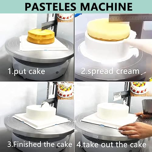 Macchina per glassa per Torte, Macchina elettrica per Decorare Torte, spalmatore di Crema a velocità Regolabile per Cottura Professionale e spalmatura di Torte