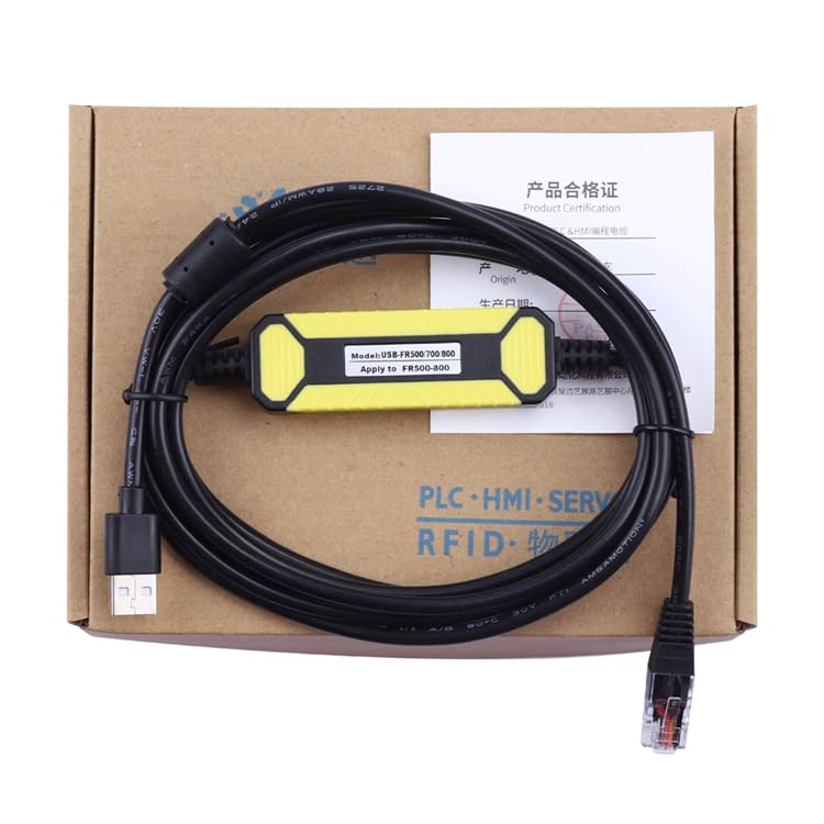 for USB-FR500/700/800 Commissioning Programming Cable FR-D FR-E FR-S F500 700 800 Series Inverter Download Cable Black