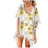 Vestido de Playa con Lazo Frontal de la Playa Vestido Chal cárdigan Vestidos de Playa Larga Playa Bikini Cardigan Manga de murciélago Mujer Bordado Pareo para Cubrir Vestido Playa Tunica Camisa Camisola Vestido Playa de Bikini Viaje Vestidos Camisa de playa de malla transparente cubre tops Kimono Cardigan Pareos Kimono Mujer Bikini Conjunto de Bikinis dos piezas color sólido Ropa de Playa Sexy Push up Cordón
