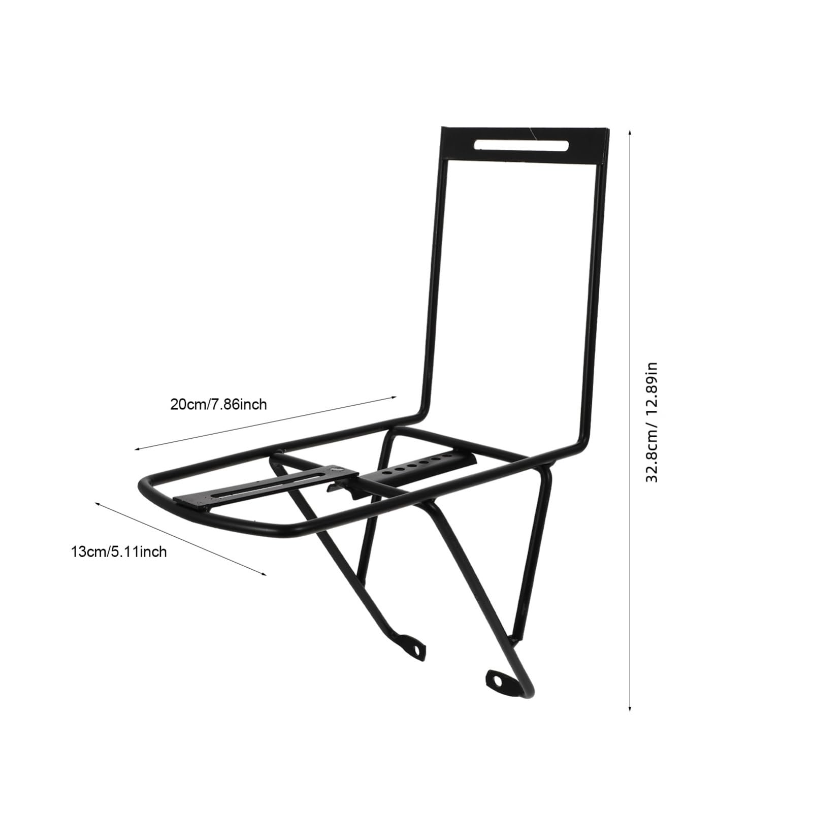 ibasenice Steel Front Carrier Rack for Bicycles Durable Bike Front Storage Shelf Lightweight and Compact Design for Easy Use and Convenient Carrying for Mountain Bikes and Daily