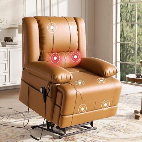 Sillón reclinable cuero sintético color único miniatura 1