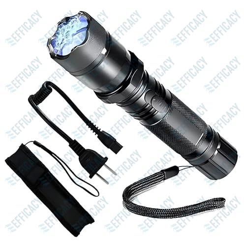 Image of EFFICACY 1101 Type Rechargeable LED Flashlight (Plus) - High Brightness Torch with Carry Case & Wrist Strap