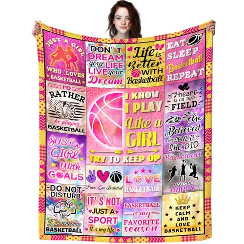 COOLHERO Basketball Blanket - Gifts for Girls, Coach, Player, Team - 50