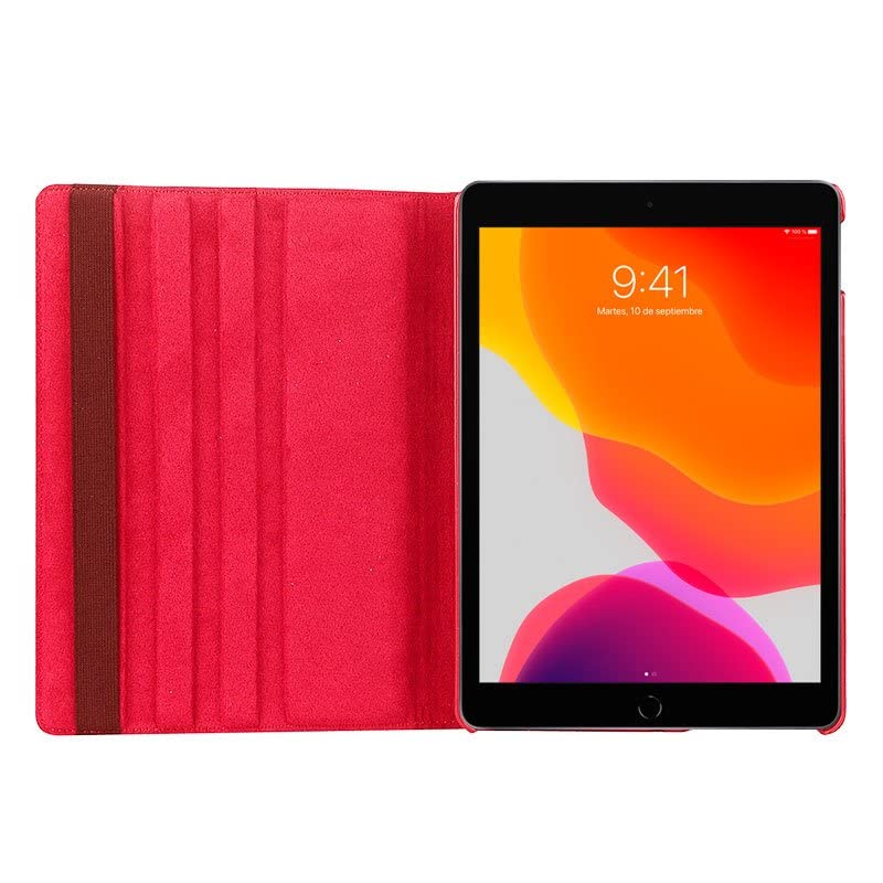 Cool Case for iPad (2019/2020 / 2021) 10.2" Rotating Leather Red - Image 3