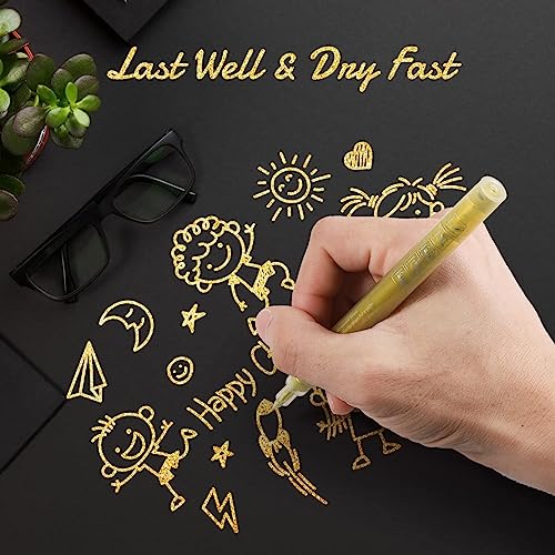 DONQL 4 pezzi Pennarello Acrilico, 0.7 Punta Fine