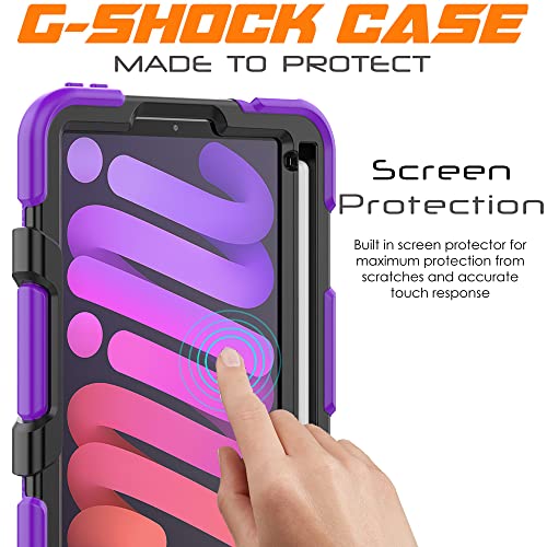 TECHGEAR G-SHOCK Case Designed for iPad Mini 7 2024 / Mini 6 2021 (7th & 6th Generation) Tough Rugged HEAVY DUTY Armour Shockproof Case with Stand - Image 4