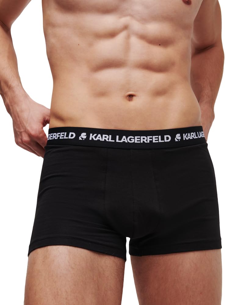 Karl Lagerfeld Logo Trunk Set (3 Pack) Trunks Uomo (Pacco da 3)