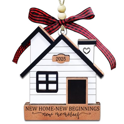 New Home Ornament 2025- Housewarming Gifts New Home, New House New Beginning, House Warming Gift for Women, Couple, homeowners, New Home Gift Ideas - First Home Christmas Ornament 2025