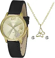 Relógio Lince Feminino Ref: Lrcj134l Kz28c2px Dourado + Semijóia